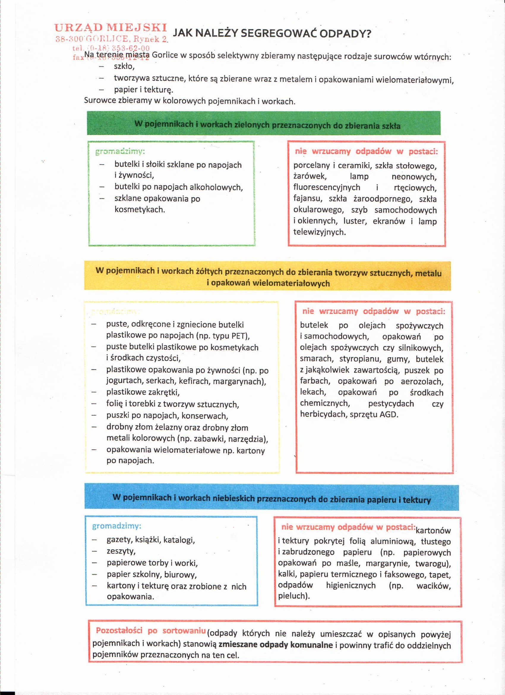  Jak segregowa mieci=